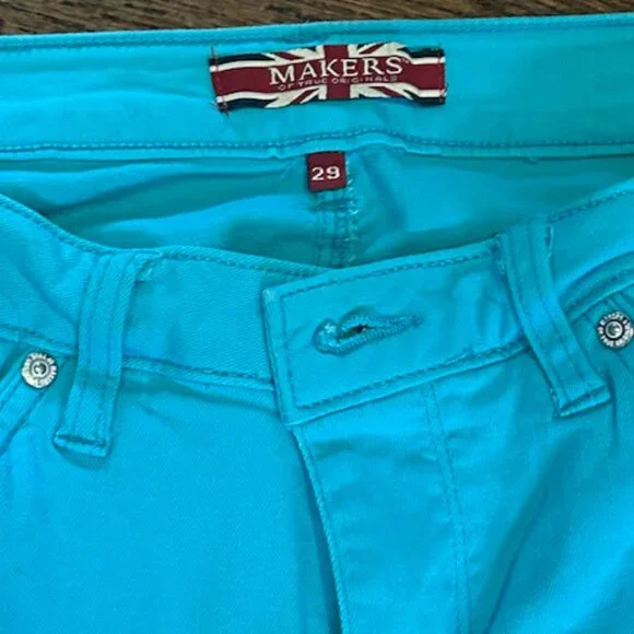 teal jeans - Picture 3 of 5